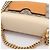 Borsa a tracolla piccola Gucci GG Supreme Padlock Marrone Beige Crudo - vista 5