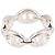 Ring Hermès Anello a fascia Hermes Enchainée PM Argento - vista 2