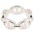Ring Hermès Anello a fascia Hermes Enchainée PM in Argento 925 - vista 2