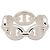 Ring Hermès Anello Hermes Enchainée PM Argento - vista 3