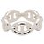 Ring Hermès Anello a Fascia Hermes Enchainée PM in Argento 925 - vista 2