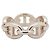 Ring Hermès Anello Hermes Enchainée PM Argento - vista 3
