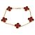 Van Cleef & Arpels Vintage Alhambra Armband aus Karneol Rot Golden