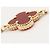 Van Cleef & Arpels Vintage Alhambra Armband aus Karneol Rot Golden - Ansicht 5