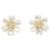 Orecchini mini Rose de Noël Van Cleef & Arpels in diamanti Argento Bianco