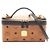 MCM Visetos 2-Way Handtasche Braun Schwarz