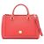 Borsa a mano 2-Way MCM Logo in pelle rossa Rosso