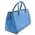 MCM 2-Way Handtasche aus blauem Leder - Ansicht 2