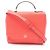 MCM 2-Way Lederhandtasche in Rot