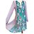 Antik Batik Preppy Folk Seidenvoile Maxikleid Weiß Grün Lila