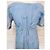 Cacharel Vestido de Seda Preppy Liberty Floral Blanco Azul Verde Azul claro - vista 10