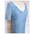 Cacharel Vestido de Seda Preppy Liberty Floral Blanco Azul Verde Azul claro - vista 4