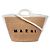 MARNI TROPICALIA SUMMER Kleine 2-Way Handtasche Braun Weiß