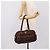 Sac à main PRADA en cuir marron argent BR2804 Auth am12375V Argenté - vue 26