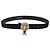 Cintura Christian Dior in pelle scamosciata 32.3'' Nero Oro Auth 188621 D'oro