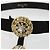 Cintura Christian Dior in pelle scamosciata 32.3'' Nero Oro Auth 188621 D'oro - vista 5