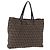 Sac à main FENDI Zucchino Canvas Marron Auth ka5289