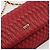 Bolsa de Ombro com Corrente BALLY em Couro Vermelho e Ouro Auth 195012 Dourado - vista 15