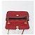 Bolsa de Ombro com Corrente BALLY em Couro Vermelho e Ouro Auth 195012 Dourado - vista 16