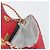 Bolsa de Ombro com Corrente BALLY em Couro Vermelho e Ouro Auth 195012 Dourado - vista 19