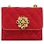 Borsa a tracolla CHANEL Matelasse Chain Gribois Raso Rosso Gold CC Auth 195020 D'oro - vista 2