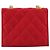 Borsa a tracolla CHANEL Matelasse Chain Gribois Raso Rosso Gold CC Auth 195020 D'oro - vista 3