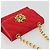 Borsa a tracolla CHANEL Matelasse Chain Gribois Raso Rosso Gold CC Auth 195020 D'oro - vista 6