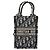 Christian Dior Trotter Book Tote Mini Vertical Phone Bag Navy Auth 196183A Blu navy - vista 2