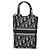 Christian Dior Trotter Book Tote Mini Vertical Phone Bag Navy Auth 196183A Blu navy - vista 3