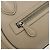Céline CELINE Luggage Micro Shopper Hand Bag Leather Beige Silver Auth 196658V Plata - vista 15