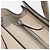 Céline CELINE Luggage Micro Shopper Hand Bag Leather Beige Silver Auth 196658V Plata - vista 16