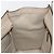 Céline CELINE Luggage Micro Shopper Hand Bag Leather Beige Silver Auth 196658V Plata - vista 19