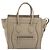 Céline CELINE Luggage Micro Shopper Hand Bag Leather Beige Silver Auth 196658V Plata - vista 2
