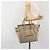 Céline CELINE Luggage Micro Shopper Hand Bag Leather Beige Silver Auth 196658V Plata - vista 25