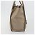 Céline CELINE Luggage Micro Shopper Hand Bag Leather Beige Silver Auth 196658V Plata - vista 5