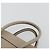 Céline CELINE Luggage Micro Shopper Hand Bag Leather Beige Silver Auth 196658V Plata - vista 8