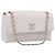 Borsa a tracolla CHANEL V Stitch Chain Chevron in pelle Bianco Navy CC Auth BA15077SAM Blu navy