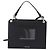 PRADA Schultertasche aus Saffiano-Leder Schwarz Silber Auth ka5546A - Ansicht 3