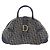 Borsa a mano Double Saddle in tela Trotter Christian Dior Navy Tono Oro Auth ka6207 Blu navy - vista 2