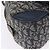 Borsa a mano Double Saddle in tela Trotter Christian Dior Navy Tono Oro Auth ka6207 Blu navy - vista 20