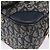 Borsa a mano Double Saddle in tela Trotter Christian Dior Navy Tono Oro Auth ka6207 Blu navy - vista 21