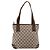 Borsa Tote GUCCI GG Canvas Beige Silver 28893 Auth 204253 Argento - vista 3