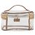 Necessaire per cosmetici Burberrys Vanity in vinile trasparente argento Auth 203676A - vista 3