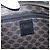 Céline CELINE Macadam Canvas Tote Bag PVC Leder Schwarz Gold Auth 203654A Golden - Ansicht 17