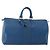 LOUIS VUITTON Epi Keepall 45 Boston Bag Blue M42975 LV Auth 201910
