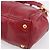 Sac à main PRADA Vitter Shine 2way Red Gold Auth 204038 Rouge Doré - vue 14
