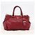 Sac à main PRADA Vitter Shine 2way Red Gold Auth 204038 Rouge Doré - vue 30