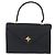 Borsa a mano BALLY in pelle Navy tono oro Auth ka6224 Blu navy - vista 2