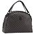 Céline Borsa a mano CELINE Macadam Canvas PVC Leather Black Gold Auth 204166V Nero D'oro
