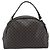 Céline Borsa a mano CELINE Macadam Canvas PVC Leather Black Gold Auth 204166V Nero D'oro - vista 3
